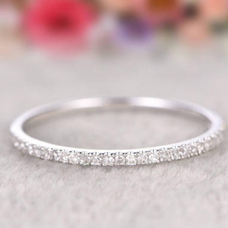 Изображение товара: Milangirl кубический цирконий Свадебные/обручальные кольца Белый/модный бренд Кристальное кольцо ювелирные изделия для женщин