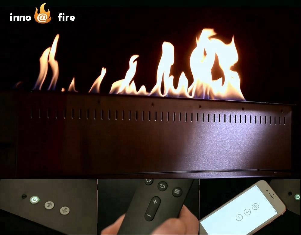 Изображение товара: Inno-Fire 48-дюймовый Wi-Fi умный камин из нержавеющей стали с настоящим пламенем и биоэтанолом