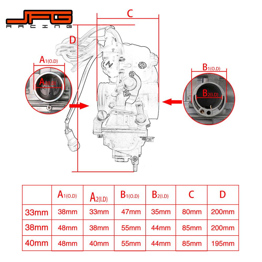 Изображение товара: Мотоциклетный оригинальный карбюратор FCR33 FCR38 FCR40 мм для HONDA CRF450R KX250F RMZ250 RMZ450 для карбюратора Keihin FCR 40 мм CRF450