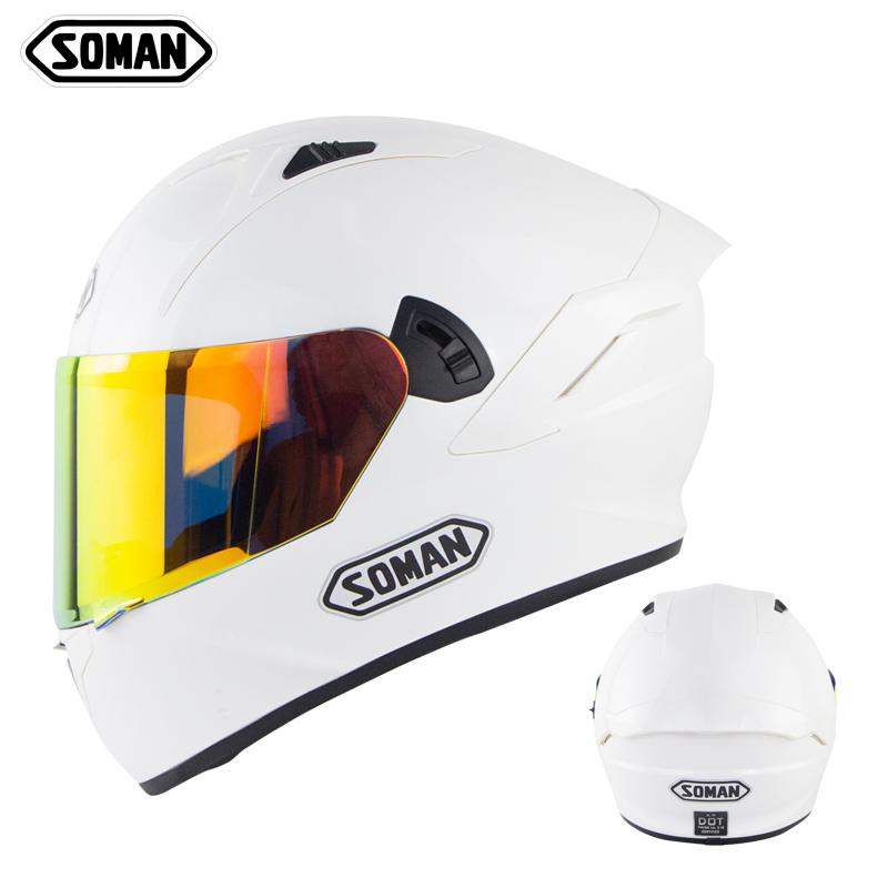 Изображение товара: Новейшие мотоциклетные шлемы с двойными линзами с полным лицевым покрытием Casco SOMAN SM968
