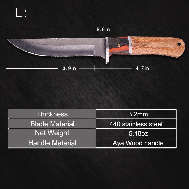 Изображение товара: Тактический нож для выживания из нержавеющей стали Портативный карманный нож с ножнами практичный охотничий нож для мяса мясницкий нож для фруктов