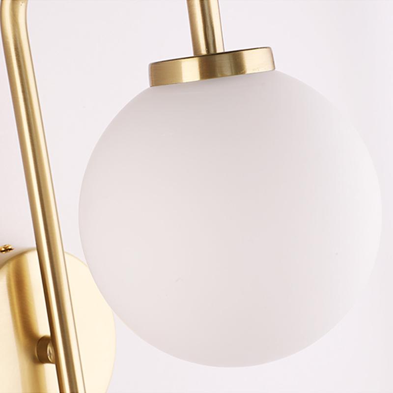 Изображение товара: Настенный светильник Jmzm в скандинавском стиле, золотистый креативный прикроватный светодиодный светильник для спальни, гостиной, лестницы, коридора, бра