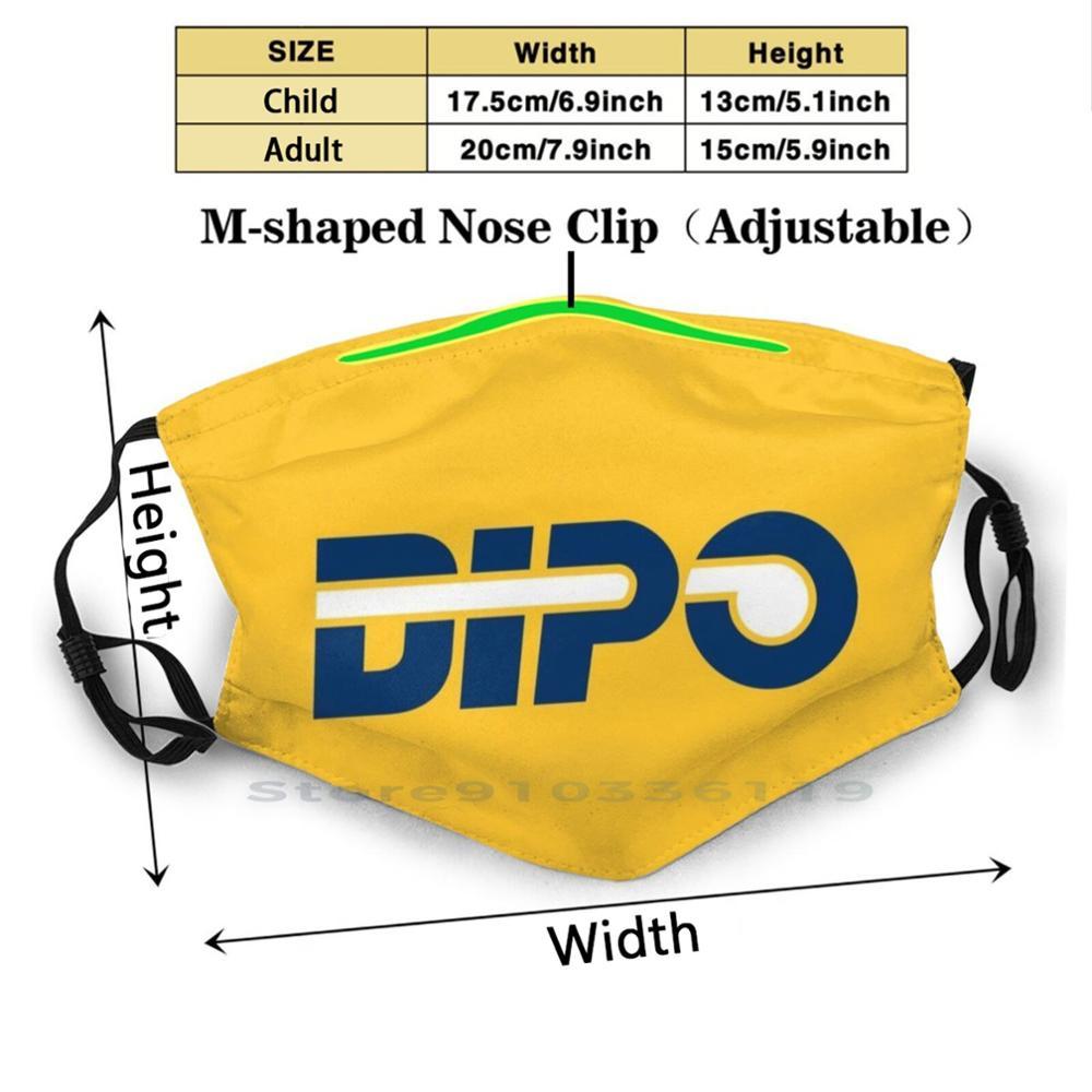 Изображение товара: Dipo Ретро 3 принта многоразовый фильтр Pm2.5 DIY маска для рта Дети Баскетбол Oladipo Dipo Индиана Инди Винтаж Ретро Возврат