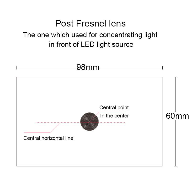 Изображение товара: Линза Френеля для 4,0-дюймового ЖК-проектора, DIY светодиодный светильник, источник фокусировки изображения, Т-коррекция, настраиваемая Тонкая нить