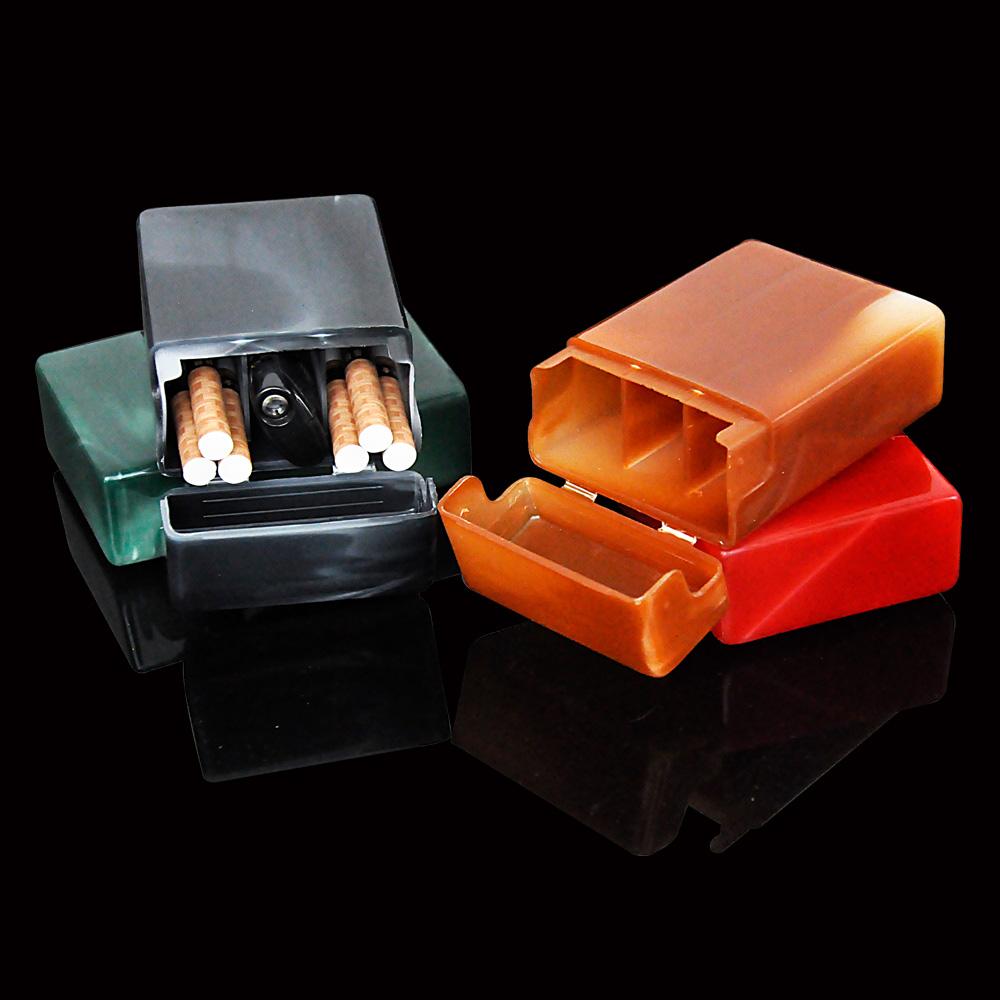 Изображение товара: Пластиковый чехол HORNET армейского цвета для сигарет, чехол для обычных сигарет, чехол для табака, Подарочная коробка для мужчин