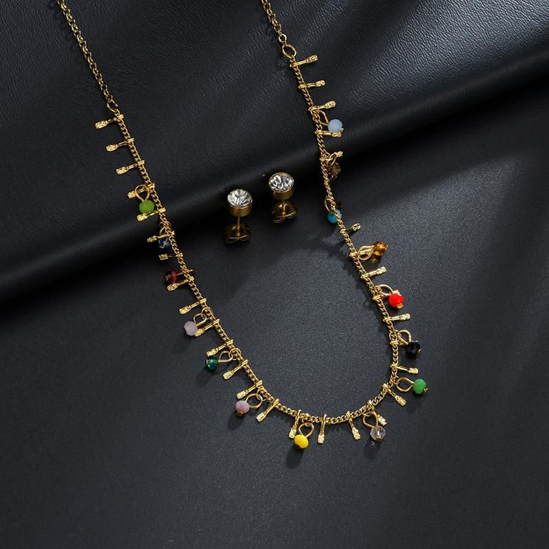 Изображение товара: Ожерелье женское Nextvance, многослойное ожерелье с разноцветными кулонами, день рождения дочери