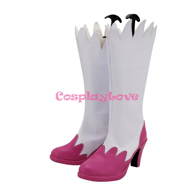 Изображение товара: CosplayLove Maho Girls Precure! Белая обувь для косплея «Cure Miracle Asahina Mirai»; Длинные сапоги на заказ для Хэллоуина и Рождества