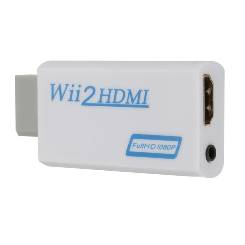 Изображение товара: Преобразователь WII в HDMI с поддержкой Full HD 1080P, преобразователь WII на HDMI Wii 2, преобразователь HDMI с аудио 3,5 мм для ПК, HDTV, монитора, дисплея, адаптер Wii на HDMI