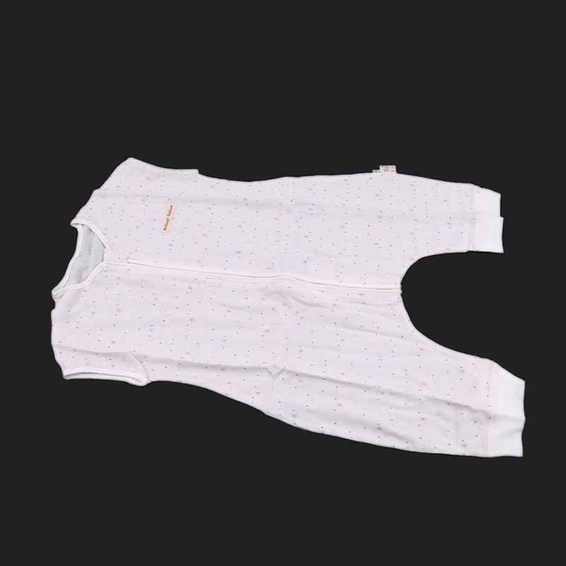 Изображение товара: Детские спальные мешки из бамбукового волокна, марлевый спальный мешок с коротким рукавом в горошек для новорожденных, спальный мешок унисекс для ног, детские постельные принадлежности