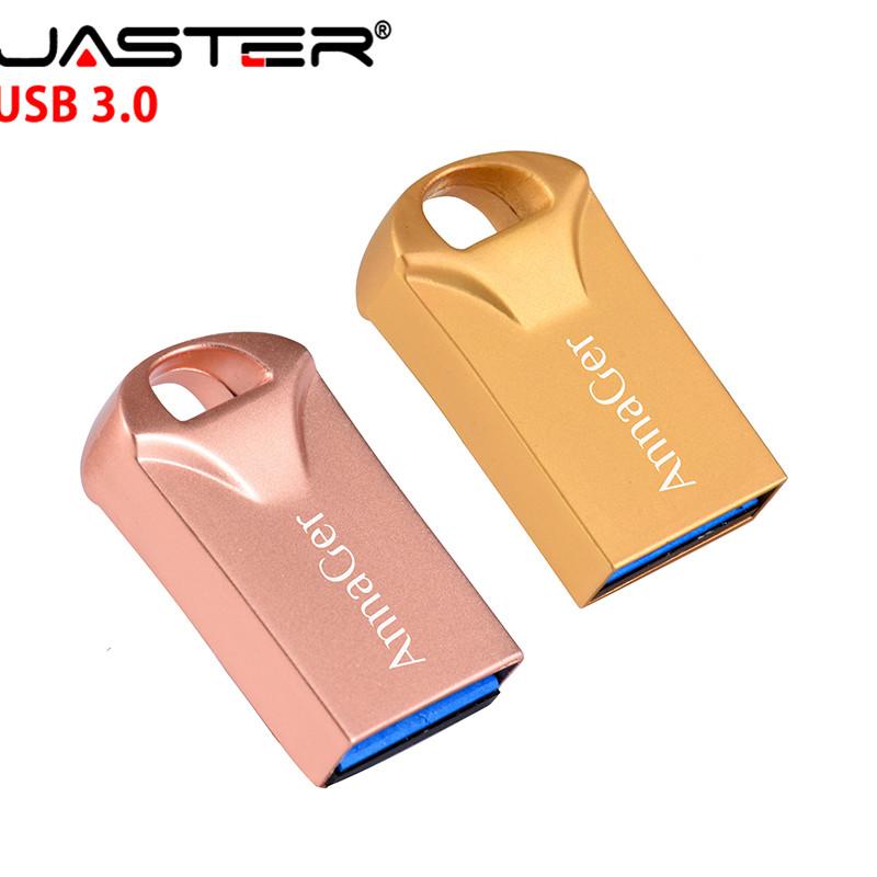 Изображение товара: JASTER (более 10 шт. бесплатный логотип) мини USB 3,0 металлическая usb флешка 64 Гб Флешка USB флеш-накопитель 32 ГБ 16 ГБ 8 ГБ 4 Гб Водонепроницаемый флеш-накопитель