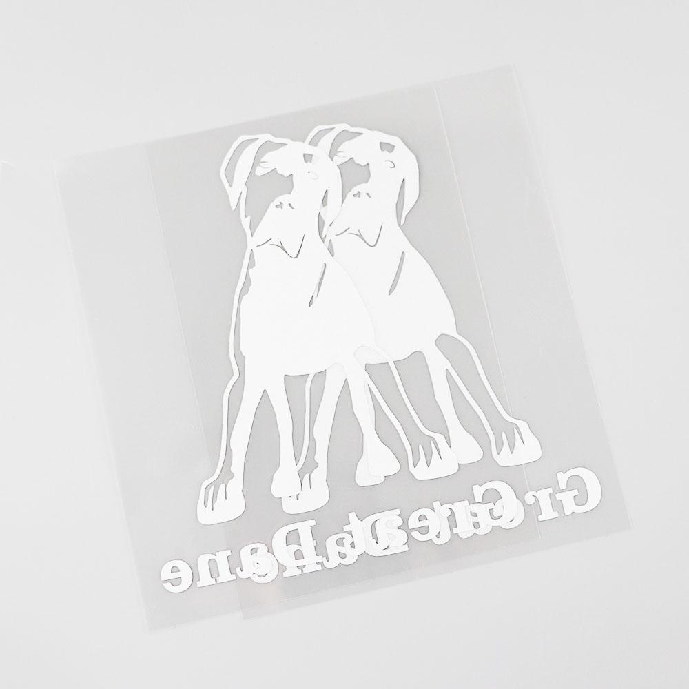 Изображение товара: YJZT 10,5 см x 12,7 см, модная виниловая наклейка на автомобиль с животными, черный/серебристый 8C-0055