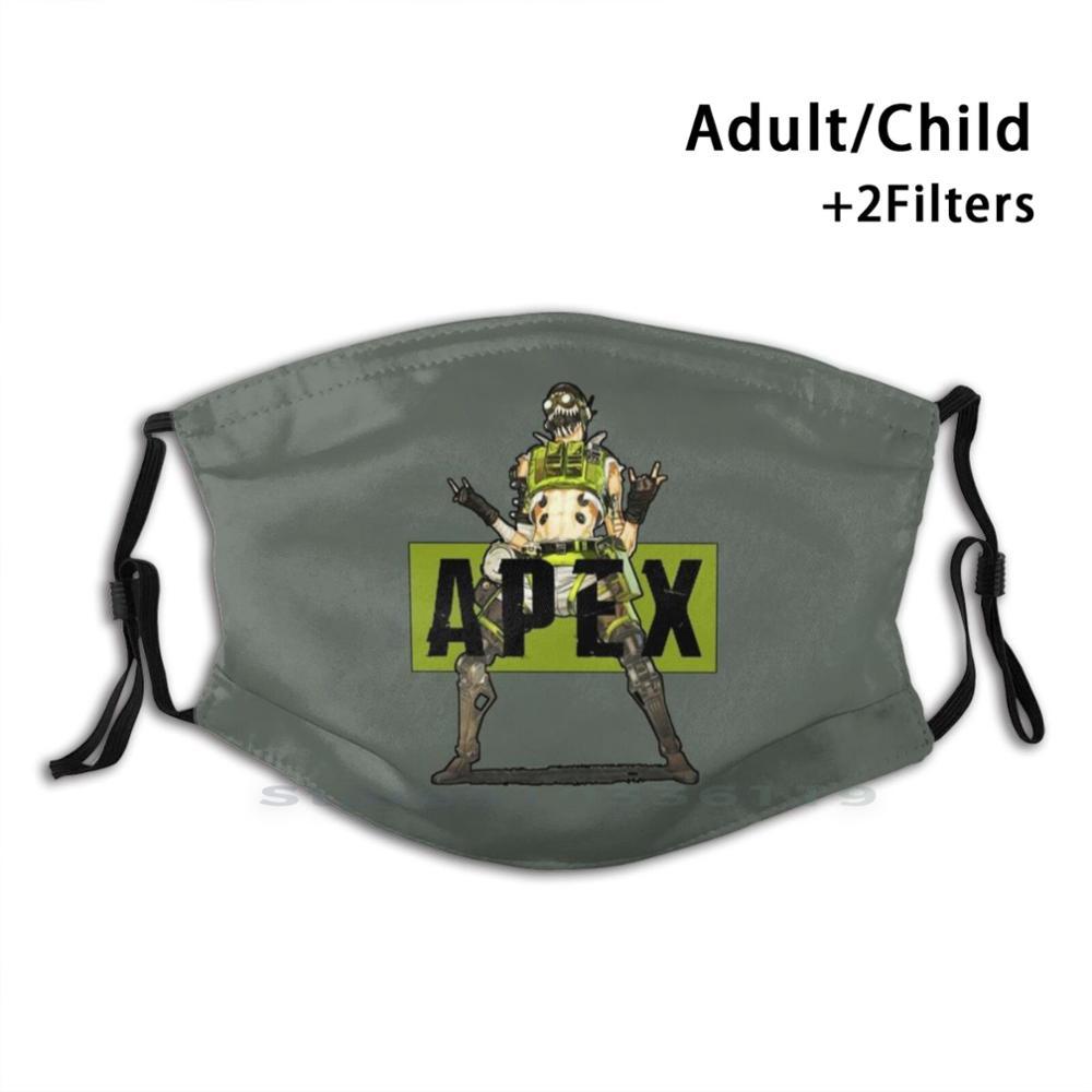 Изображение товара: Многоразовая маска для лица Apex с фильтрами для детей видеоигры Apex Legends Playstation Xbox Pc Fps шутер для первого лица