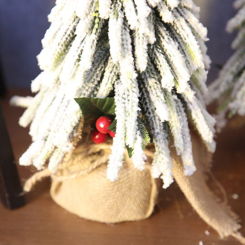 Изображение товара: Рождественское украшение, украшение для рождественской елки, рождественские подарки, настольное украшение для дома, искусственный снег, ель, Декор