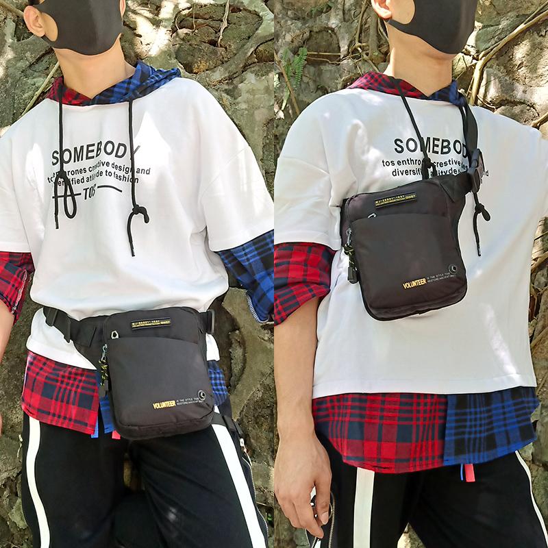 Изображение товара: Сумка-слинг мужская с заниженной талией на бедра, модная Военная Водонепроницаемая сумочка на ремне, повседневный мешок из ткани «Оксфорд»