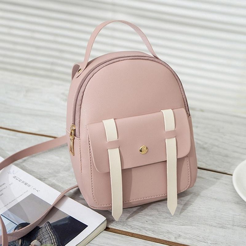 Изображение товара: Женский мини-рюкзак, Роскошный милый рюкзак из искусственной кожи, изящный рюкзак, маленькие школьные сумки для девочек
