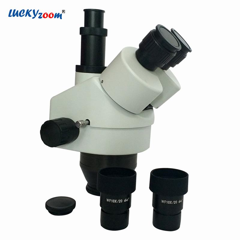 Изображение товара: Совершенно новый 7X-90X тринокулярный микроскоп головка Профессиональный 20/80 светильник Spilt микроскоп обновление 1/1 CTV камера адаптер микроскоп