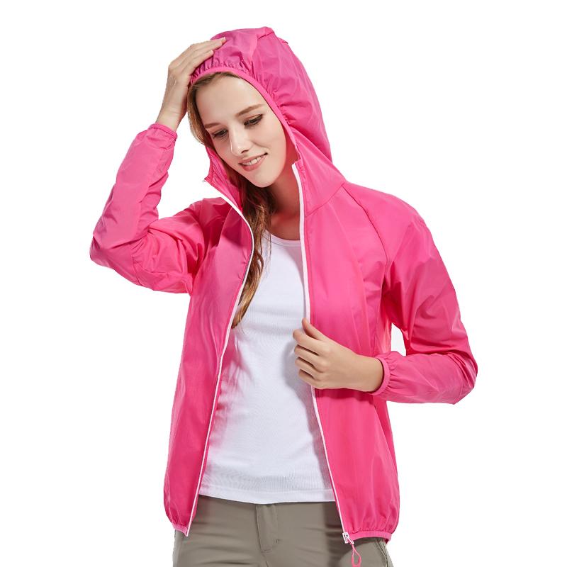 Изображение товара: WWKK летняя Женская водонепроницаемая куртка Мужские пальто ветровка Солнцезащитная тонкая дышащая одежда с длинным рукавом abrigo mujer