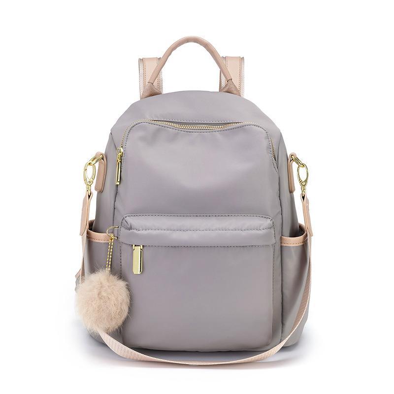 Изображение товара: Модные женские рюкзаки на двойной молнии, роскошный брендовый школьный рюкзак для девочек-подростков, Женская дорожная сумка из мягкой кожи для книг C1472
