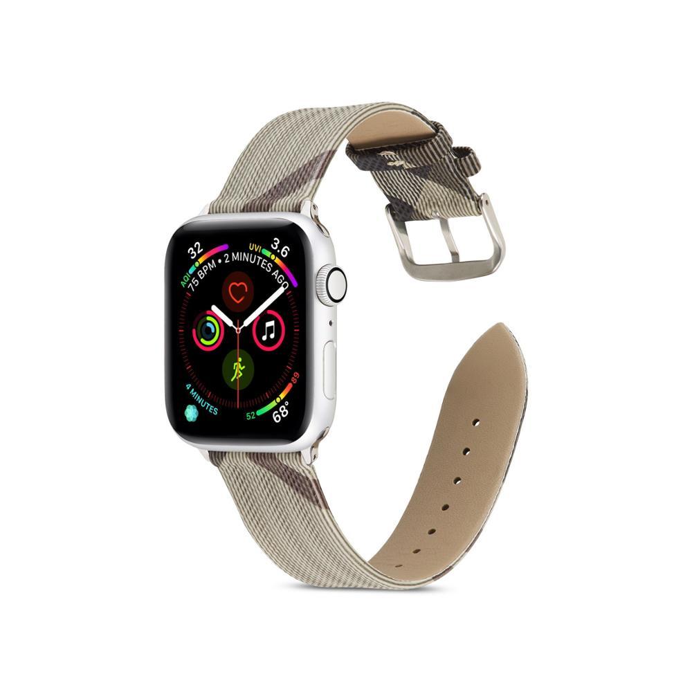 Изображение товара: Новый кожаный ремешок для Apple watch 6 se 543 21 38 мм 40 мм, кожаный ремешок для Iwatch 6 se 543 21 44 мм 42 мм, браслет