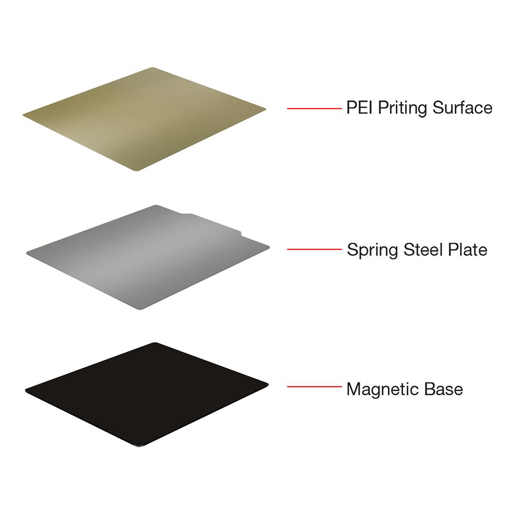 Изображение товара: Пластина для 3D-принтера, 310/235/220 мм, из пружинной стали, с магнитным основанием