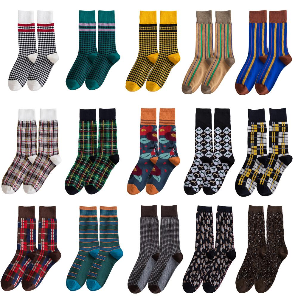 Изображение товара: Мужские и женские носки Salina, нейтральные зимние и весенние короткие носки из чесаного хлопка, Модные индивидуальные удобные спортивные носки для отдыха