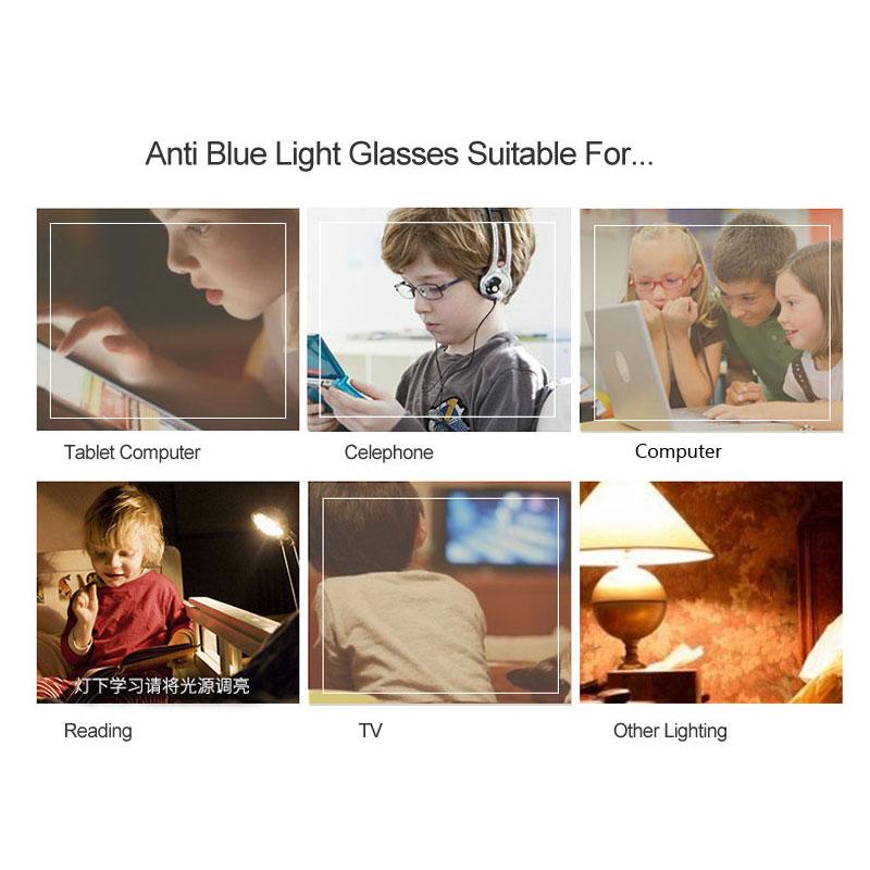 Изображение товара: Красивый квадратный синий светильник фильтром очки оправы для очков дети мальчик девочки; дети очки синий светильник фильтр плоской подошве нагрузку на глаза