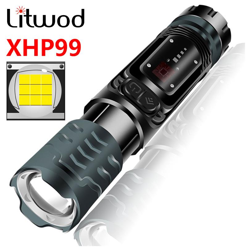 Изображение товара: XHP90.2 9-ядерный COB Высококачественный светодиодный фонарик USB Перезаряжаемый Powerbank 18650 26650 Батарея фонарик фонарь масштабируемый алюминий