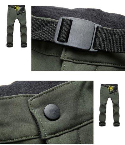 Изображение товара: Мужские зимние теплые брюки-карго, теплые флисовые военные брюки, мужские армейские зеленые брюки, водонепроницаемые ветрозащитные хлопковые брюки