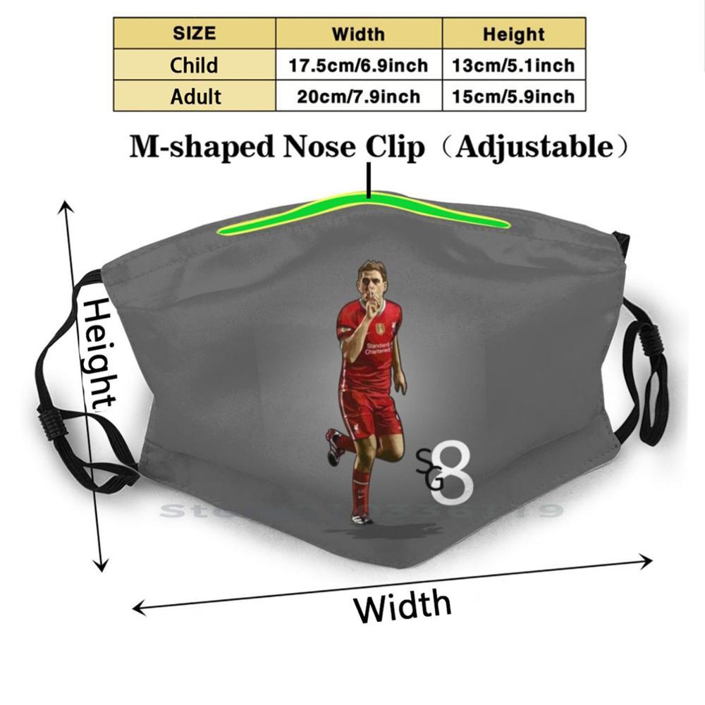 Изображение товара: Steven Gerrard - Time Machine-серая версия многоразовых фильтров Pm2.5, «сделай сам», детская маска для рта