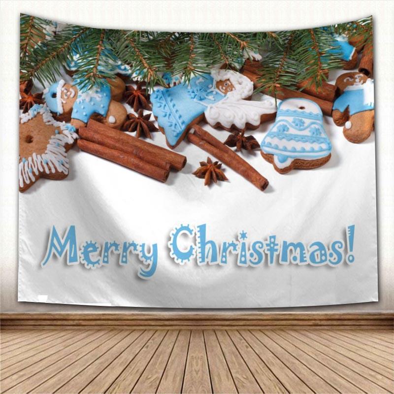 Изображение товара: Настенный Гобелен на Новый год и Рождество, настенный гобелен, тканевый фон для фотографий, скатерть, настенный гобелен