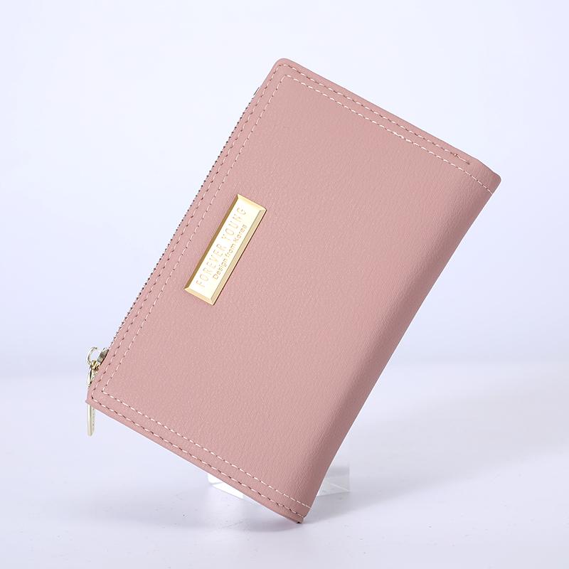 Изображение товара: Elegant Thin Pu Leather Women Wallet Short Brand Designer Lady Purse Casual Small Female Wallet With Coin Purse Pocket