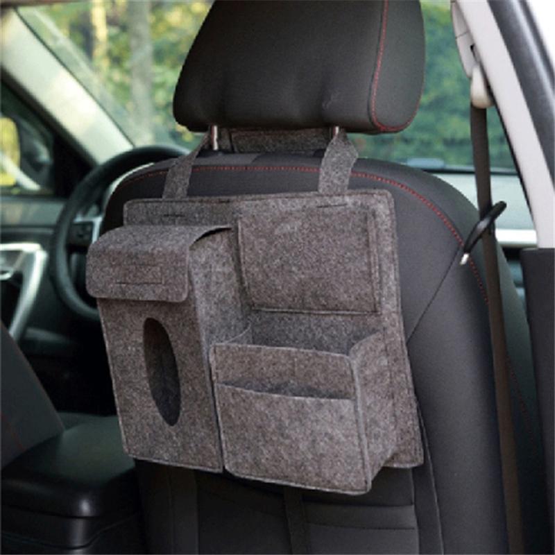 Изображение товара: Автомобильная Задняя сумка для хранения на спинку сиденья мульти висячая карманная сумка-Органайзер для багажника Авто Средства для укладки салонные аксессуары