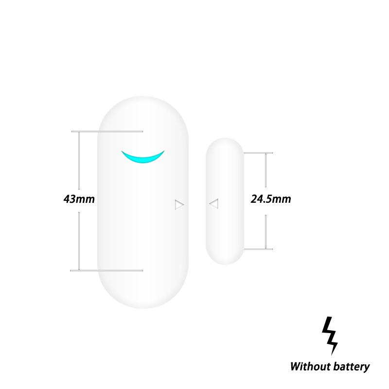 Изображение товара: Новый беспроводной мини дверной и оконный магнитный датчик детектор домашней сигнализации охранная сигнализация 433 МГц датчик двери