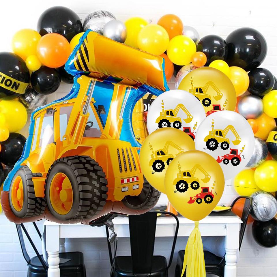 Изображение товара: Воздушные шары для сборки, трактор, грузовик, экскаватор, 1 комплект