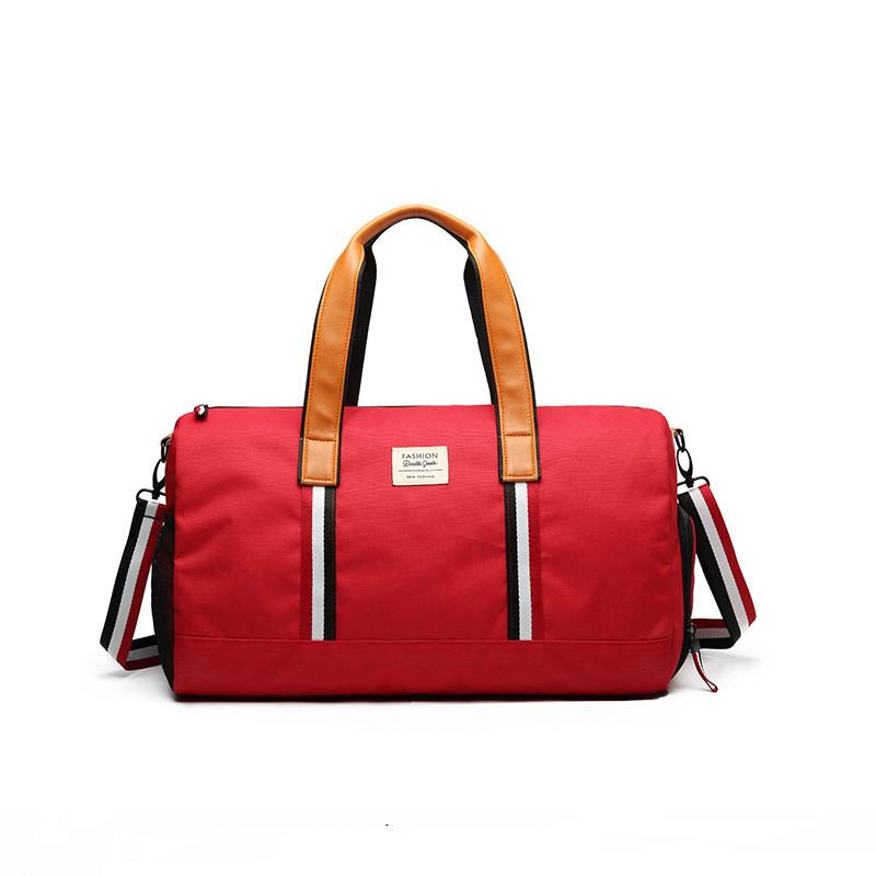 Изображение товара: Портативная сумка для путешествий на открытом воздухе, Спортивная Холщовая Сумка для тренажерного зала, вместительная багажная сумка, вместительная сумка