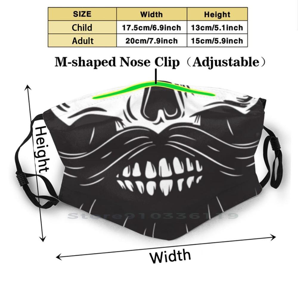 Изображение товара: Многоразовая маска для лица с бородой и фильтрами, с бородой