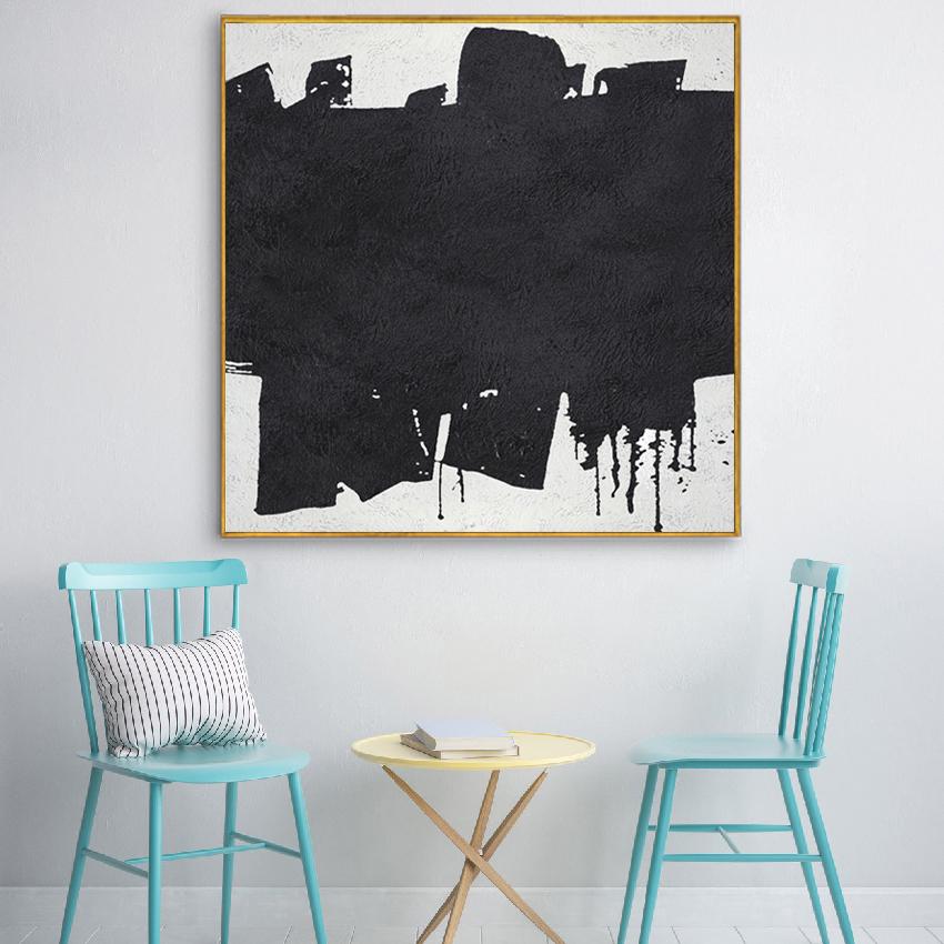 Изображение товара: Современные черно-белые настенные художественные холст художественные плакаты и принты Настенная картина для гостиной спальни офиса