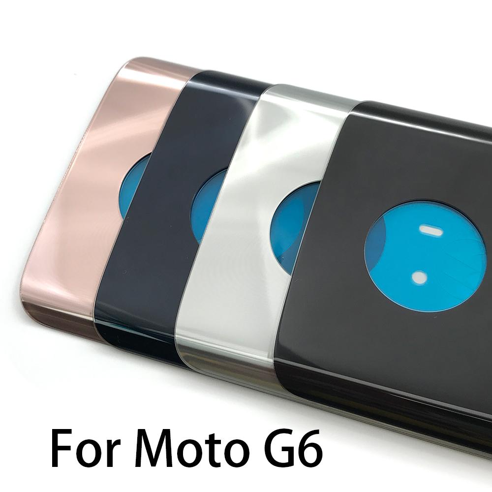 Изображение товара: Задняя крышка батарейного отсека, стекло для Motorola Moto One / G6 Plus / G7 Power / One Macro / G9 Play / E7 с клеем