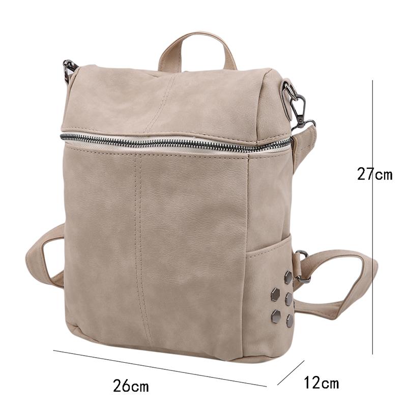 Изображение товара: Новинка 2020, женский рюкзак из искусственной кожи, школьные сумки для девочек-подростков, вместительный рюкзак, сумка для ноутбука, Прямая поставка
