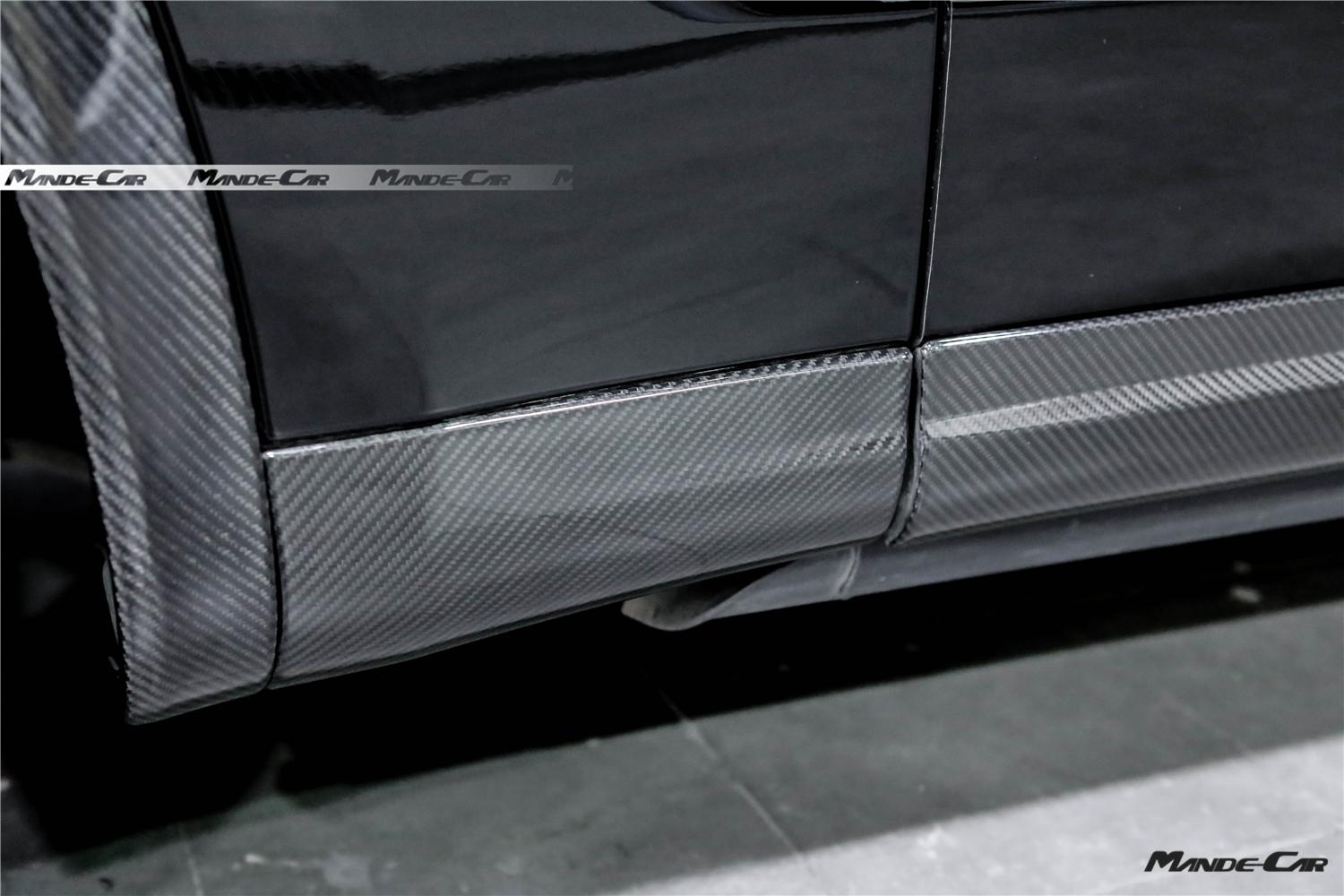 Изображение товара: Боковая юбка из углеродного волокна, удлинитель, боковая юбка, комплект для Maserati Levante