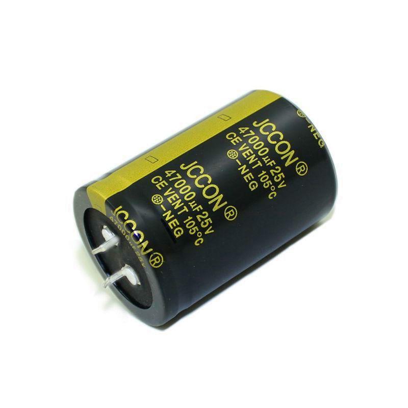 Изображение товара: Алюминиевый электролитический конденсатор, высокочастотный, с низким сопротивлением ESR, 25 в, 47000 мкФ, 35x50 мм