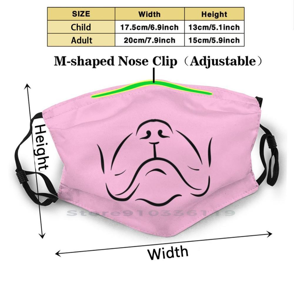 Изображение товара: * Забавная Маска для животных * многоразовая маска с принтом РМ2, 5, фильтр, маска для лица, дети, социальные, удаляющие, для маскировки, милое животное