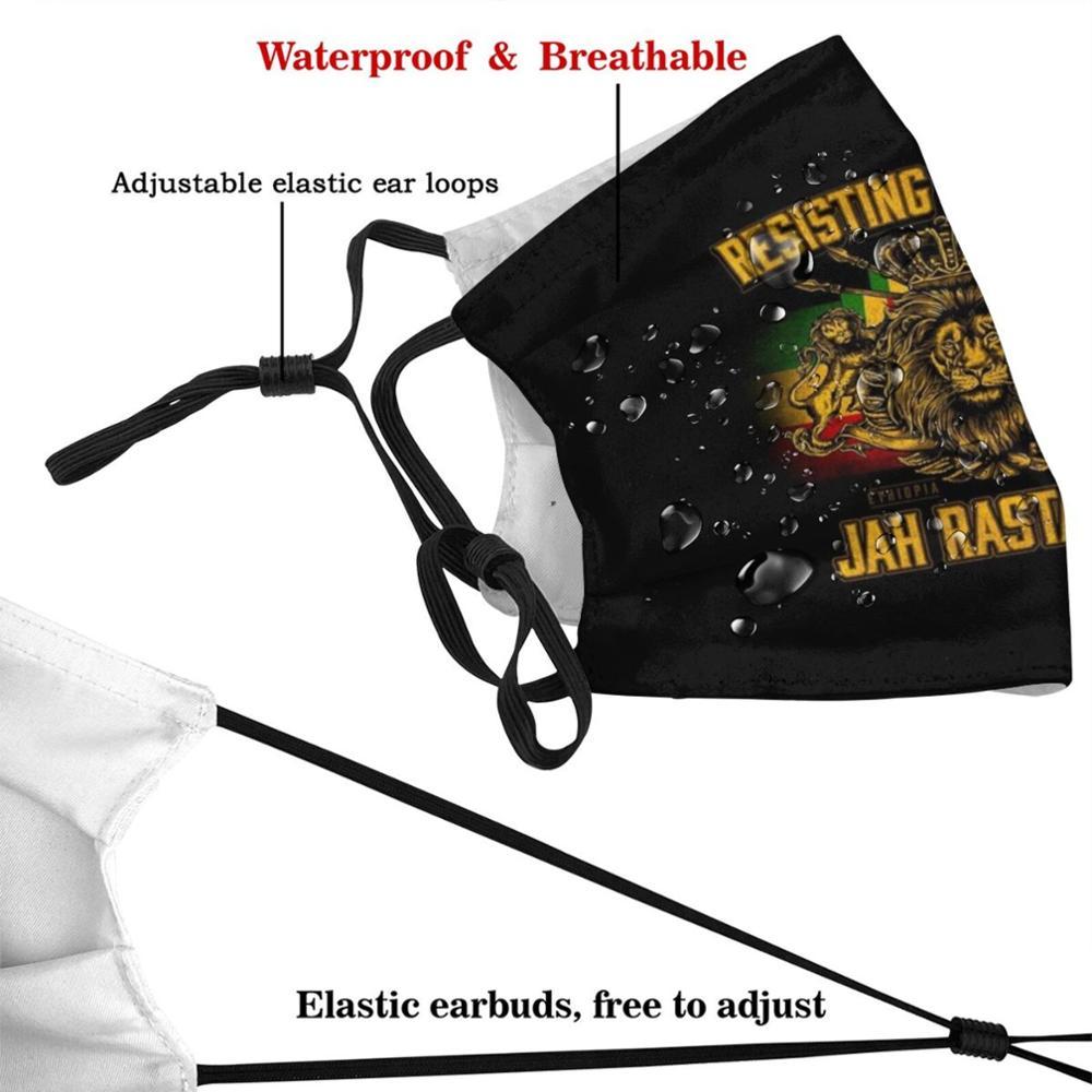 Изображение товара: Прочная Система для взрослых и детей, моющаяся смешная маска для лица с фильтром, стойкая к воздействию системы Джа растафари, ямайские звуки