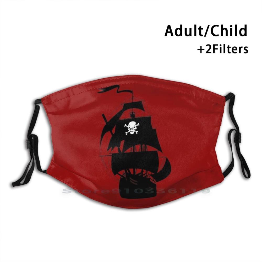 Изображение товара: Пиратский призрак корабль дизайн Пылезащитный фильтр моющаяся маска для лица дети дублированная пленка Ретро Totenkopf Knochen пиратский пират Schiff