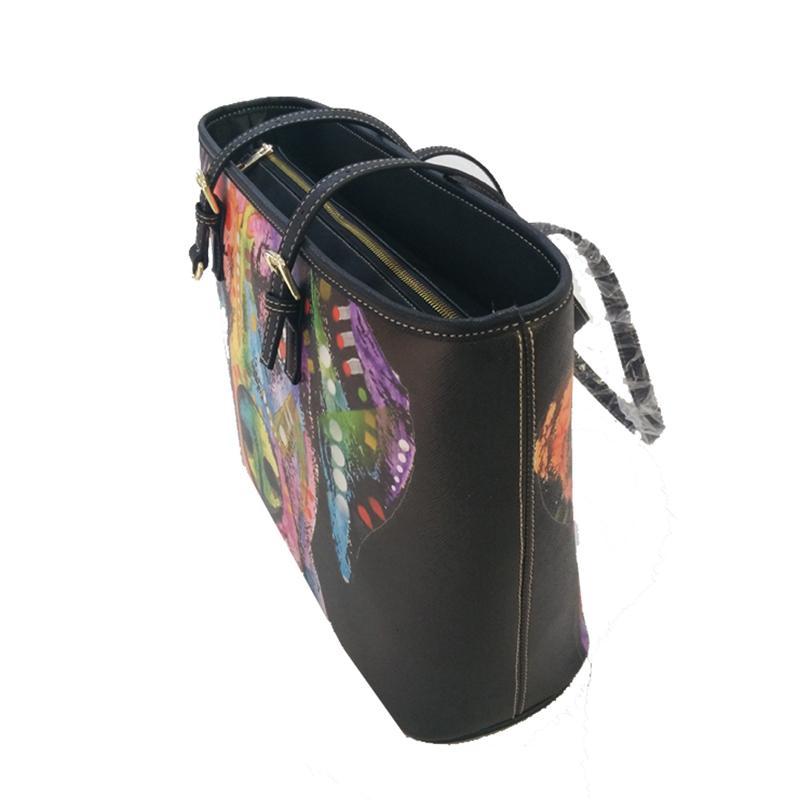 Изображение товара: Индивидуальная женская сумка из искусственной кожи с принтом пианино, клавиатуры, музыкальных нот, Вместительная женская сумка с ручкой сверху, дамские сумки для покупок
