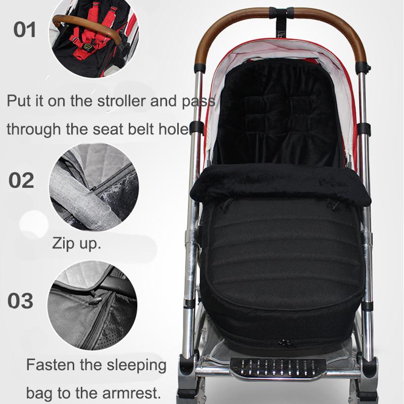 Изображение товара: Детская коляска, спальный мешок, зимний теплый, Bebe, обертывание, конверт, универсальный, для ног, коляска, спальные мешки, ветрозащитный спальный мешок для новорожденных