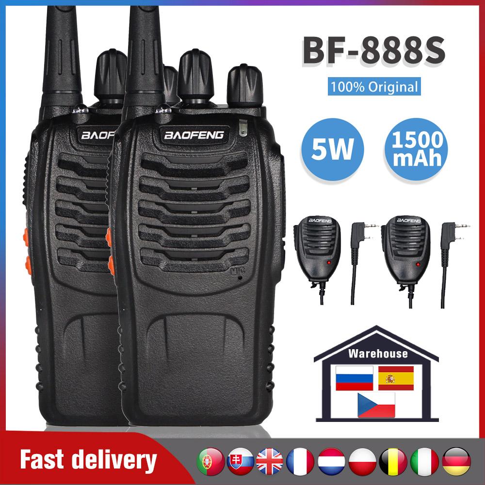 Изображение товара: 2 шт./лот Baofeng 888s иди и болтай Walkie Talkie “иди и 5 Вт BF-888S Портативный Ham радио передатчик UHF 400-470 МГц FM трансивер Walkie Talkie двухстороннее радио 6 км Охота домофон