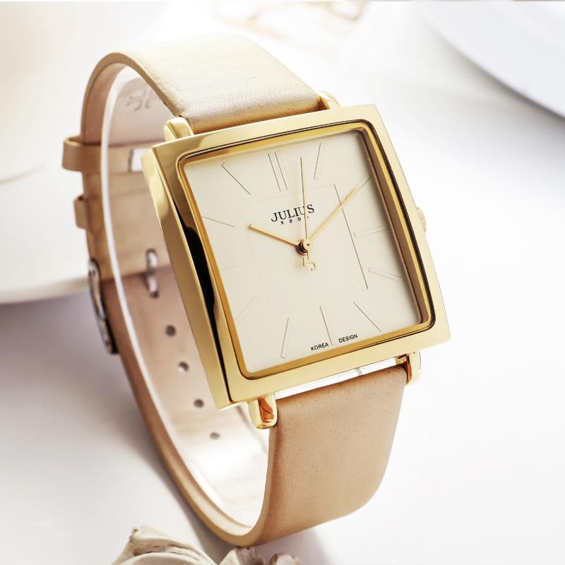 Изображение товара: Новые женские часы лучшего качества кварцевые кожаные часы для девочек модное Повседневное платье большой циферблат простые часы водонепроницаемые Relogio Feminino