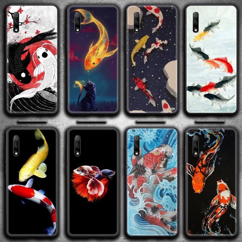 Изображение товара: Чехол для телефона Koi Fish для Huawei Honor 30 20 10 9 8 8x 8c v30 Lite view 7A pro