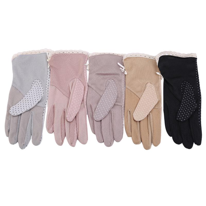Изображение товара: Женские солнцезащитные перчатки, новые модные летние и осенние противоскользящие перчатки для вождения, солнцезащитные перчатки для женщин